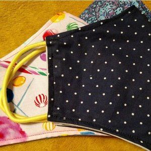 SET/2  Personal Face Mask, 100% Cotton 2-Layer, NEW